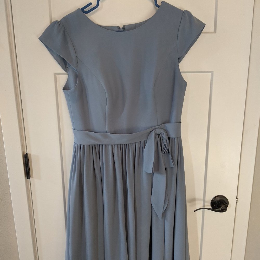 Blue bridesmaid dress